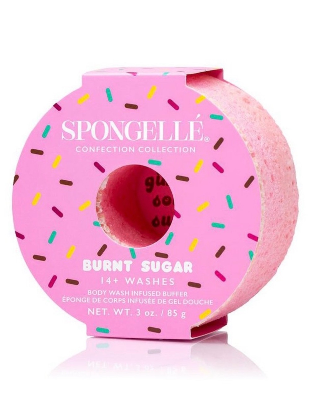 🪷 Spongellé Burnt Sugar Body Wash Infused Buffer: Strawberries & Cream Scent - Picture 1 of 7